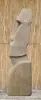  Product image 6 of the product “Moai head, 300 cm H | Natural stone (Basanit), stonemasonry ”